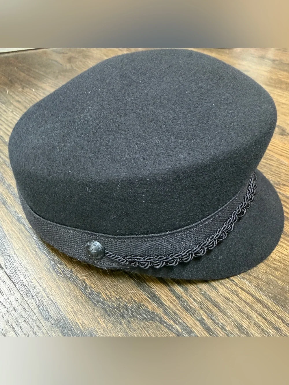 NWOT Christian Dior Travel Cap Wool Black Sz 59 Current Style